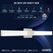 Luxrite 36 Inch Square LED Vanity Light Over Mirror Brushed Nickel 5CCT 2700K-5000K 30W 2000LM Dimmable ETL LR32178-1PK - alternate 2